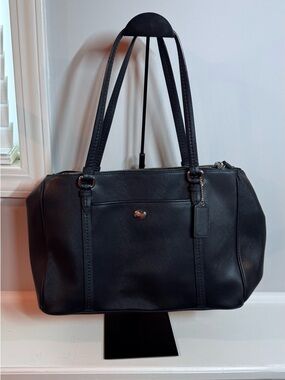 Coach Peyton Leather Jordan Double Zip Carryall handbag